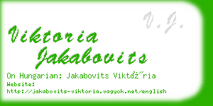 viktoria jakabovits business card